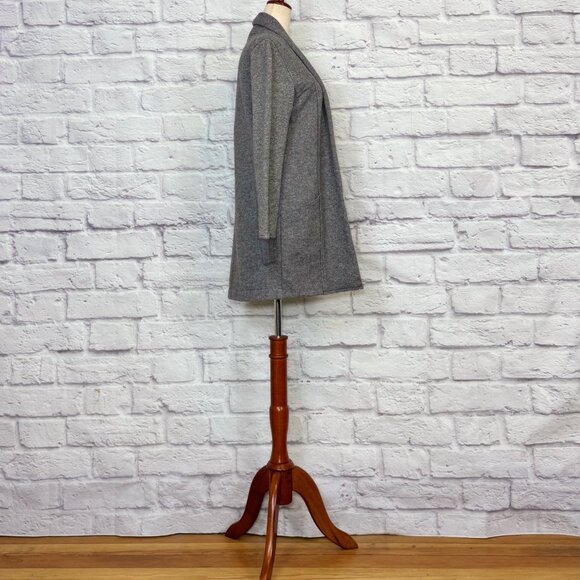 Just Female Monaco Gray Lambswool Blend Open Jacket - Picture 3 of 6